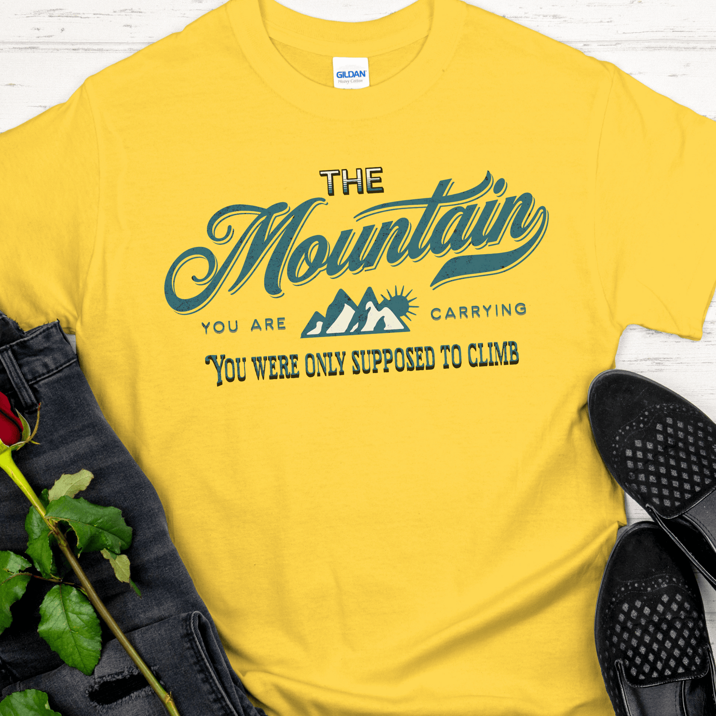 Recovery T-Shirt | Inspiring Sobriety | The Mountain You Are Carrying