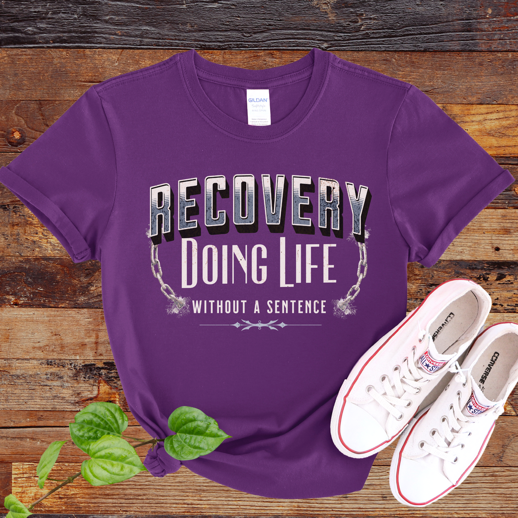 recovery-unisex-t-shirt-inspiring-sobriety-life-without-a-sentence