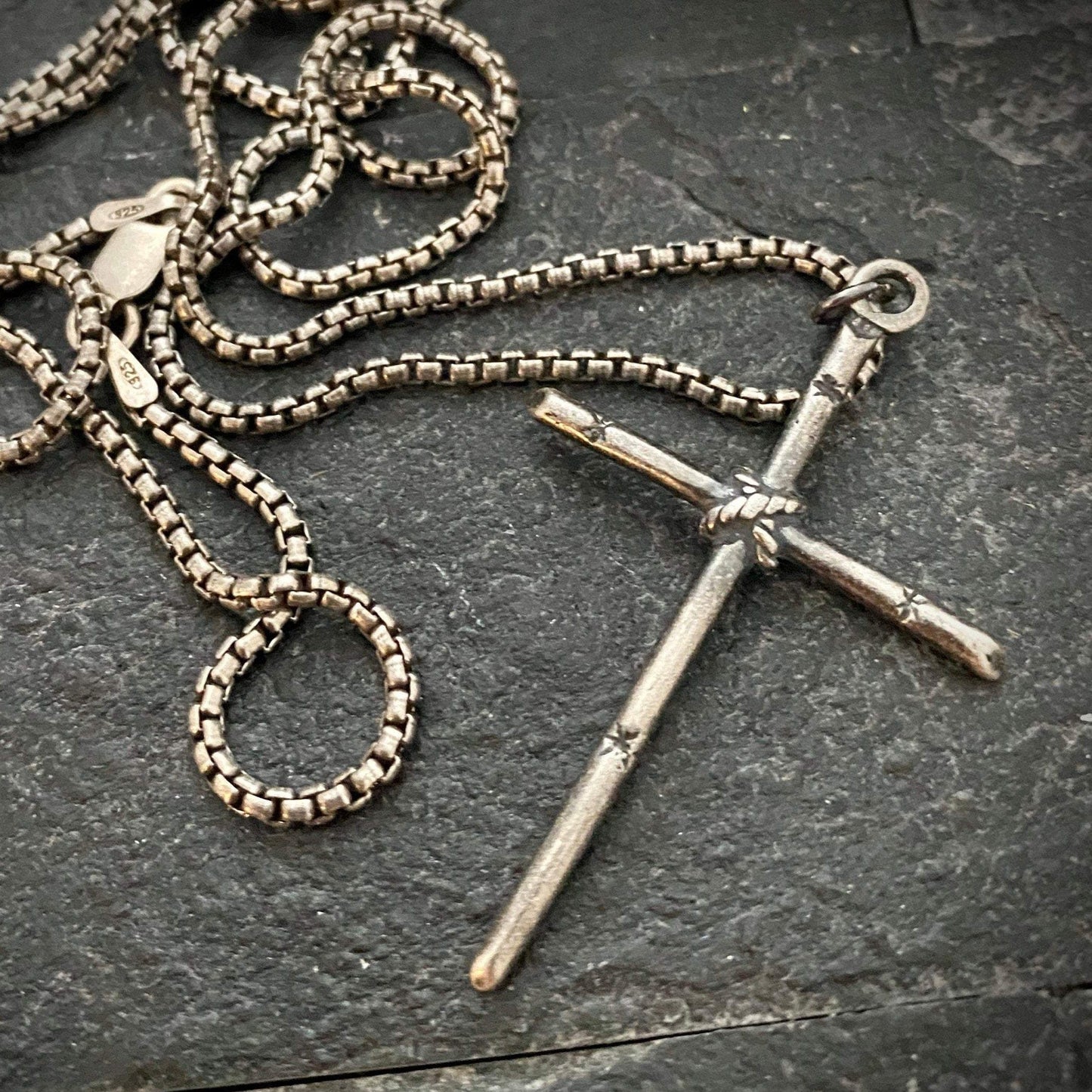 Sterling Silver Cross Necklace | Inspiring Sobriety | Simple Cross