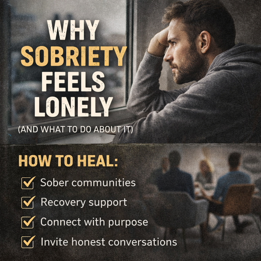 Why Sobriety Feels Lonely (And What to Do About It) by Inspiring Sobriety