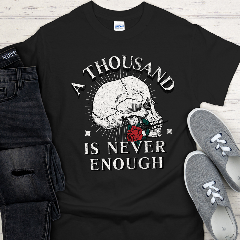 AA NA Recovery Unisex T-Shirt | Inspiring Sobriety | 1000 Is Never Enough