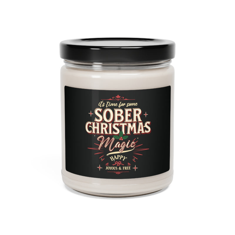 Christmas Recovery Candle | Inspiring Sobriety | Sober Christmas Magic