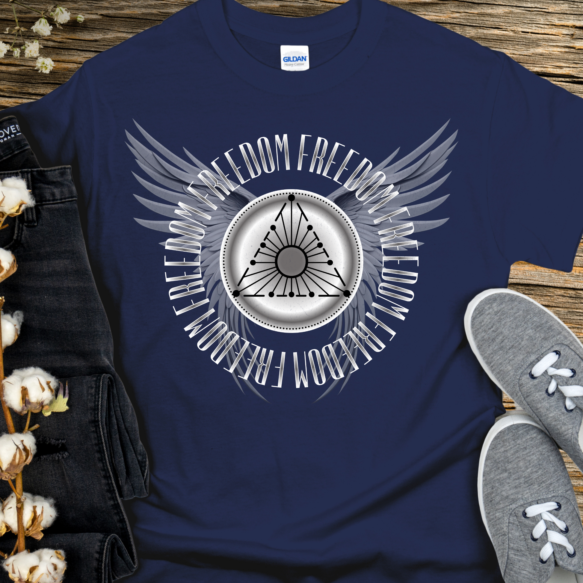 Recovery T-Shirt | Inspiring Sobriety |  (AA or NA) Freedom Wings