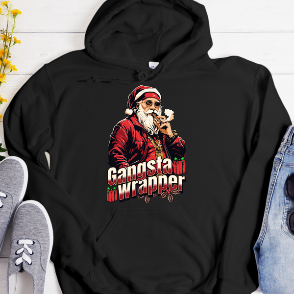 Christmas Recovery Hoodie | Inspiring Sobriety |  Gangsta Wrapper