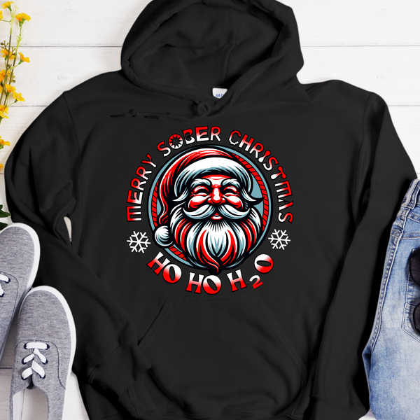 Christmas Recovery Hoodie | Inspiring Sobriety |  Ho Ho H20