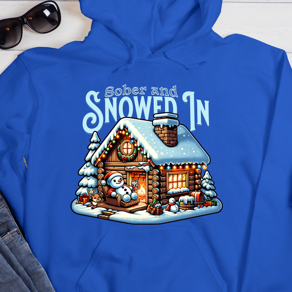 Christmas Recovery Hoodie | Inspiring Sobriety |  Sober & Snowed In