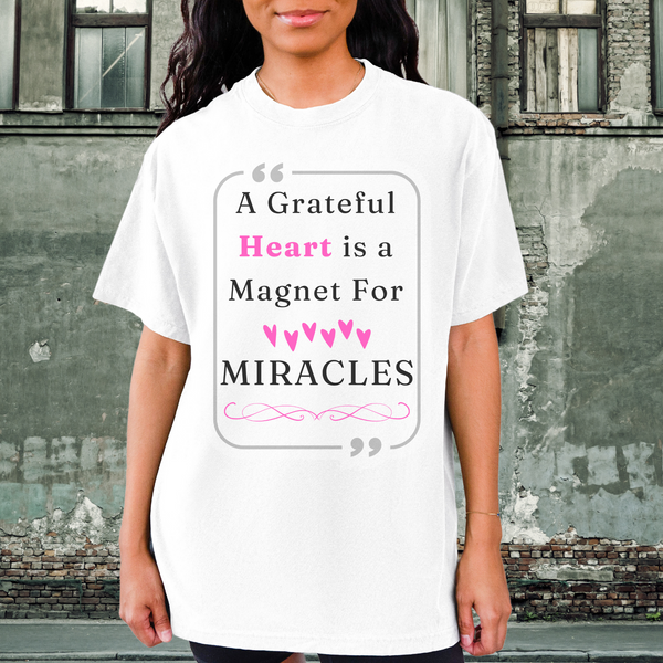 Recovery Comfort Colors T-Shirt | Inspiring Sobriety |  A Grateful Heart