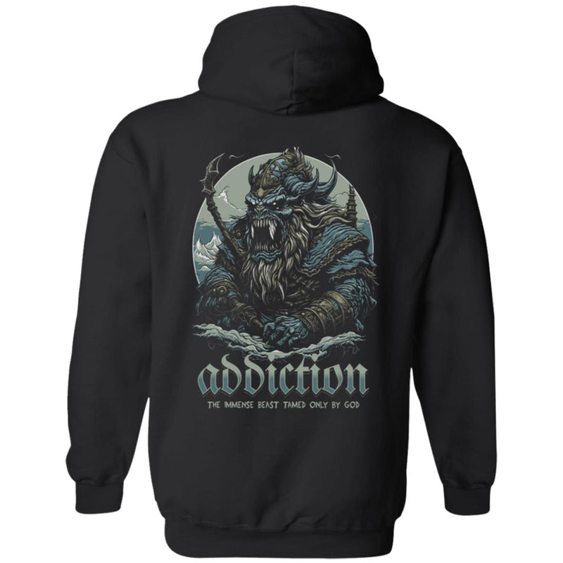 Recovery Zip Hoodie  | Inspiring Sobriety |  Addiction, The Immense Beast Tamed Only By God