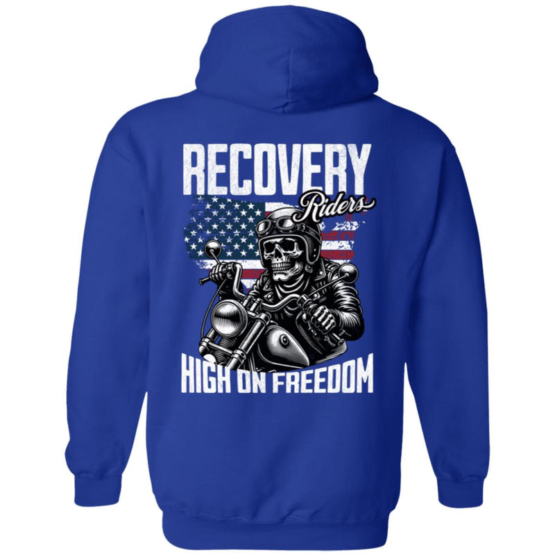 Recovery Zip Hoodie  | Inspiring Sobriety |  Recovery Riders  - High On Freedom