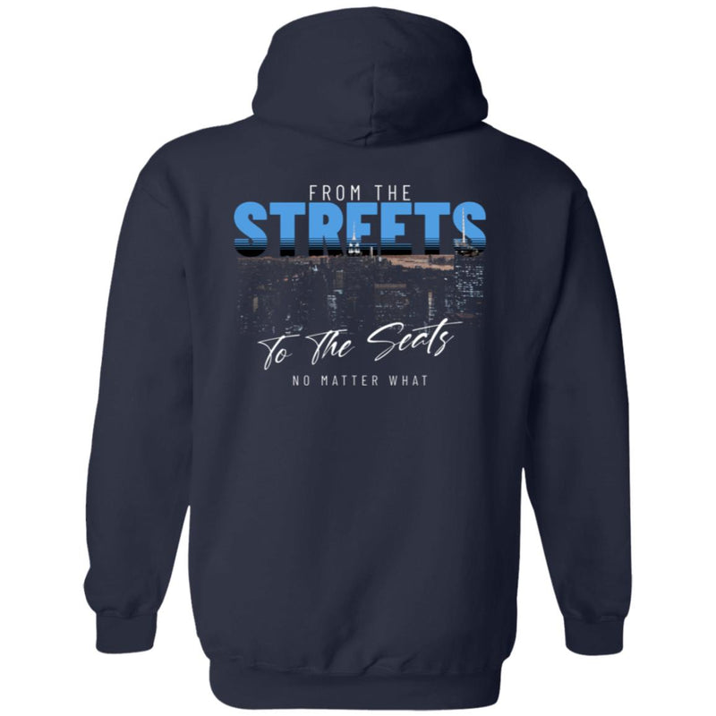 Recovery Zip Hoodie  | Inspiring Sobriety | From The Streets To The Seats (Blue)