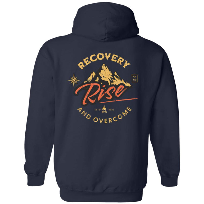 Custom Recovery Zip Hoodie | Inspiring Sobriety |  Recovery - Rise and Overcome