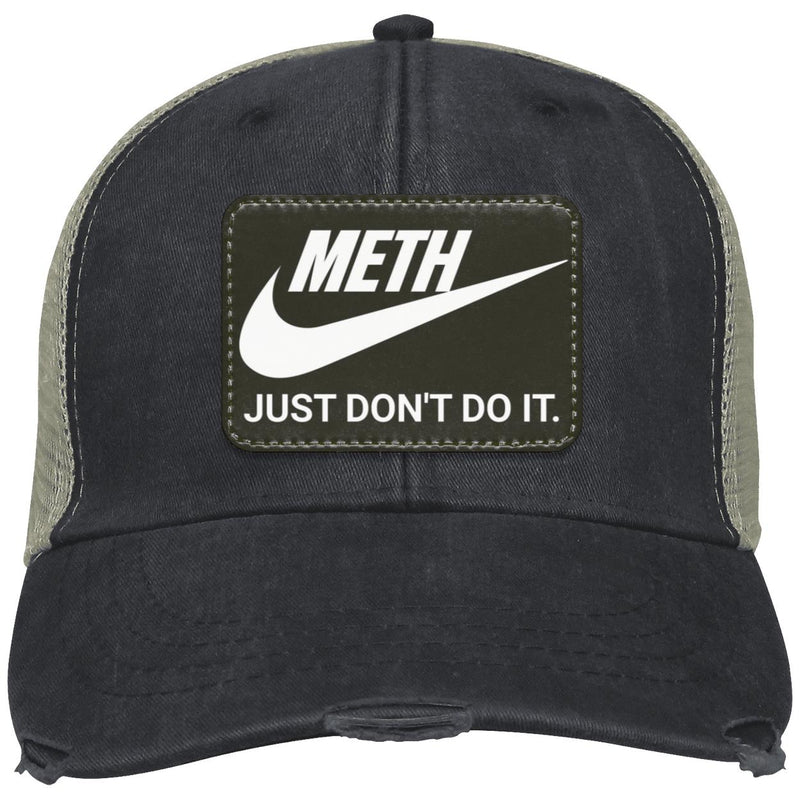 Recovery Distressed Ollie Cap | Inspiring Sobriety |  Meth Just Don't Do It