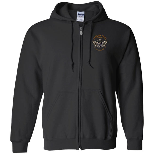 Custom Recovery Zip Hoodie | Inspiring Sobriety |  Courage Fuels Recovery