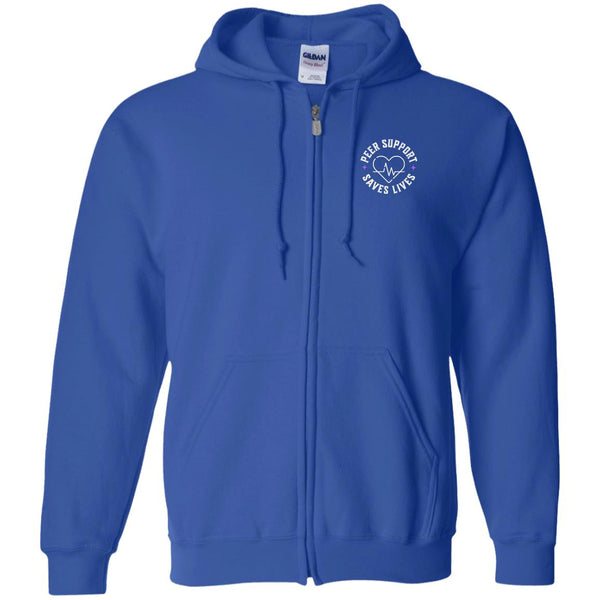 Recovery Zip Hoodie  | Inspiring Sobriety | Peer Support Saves Lives