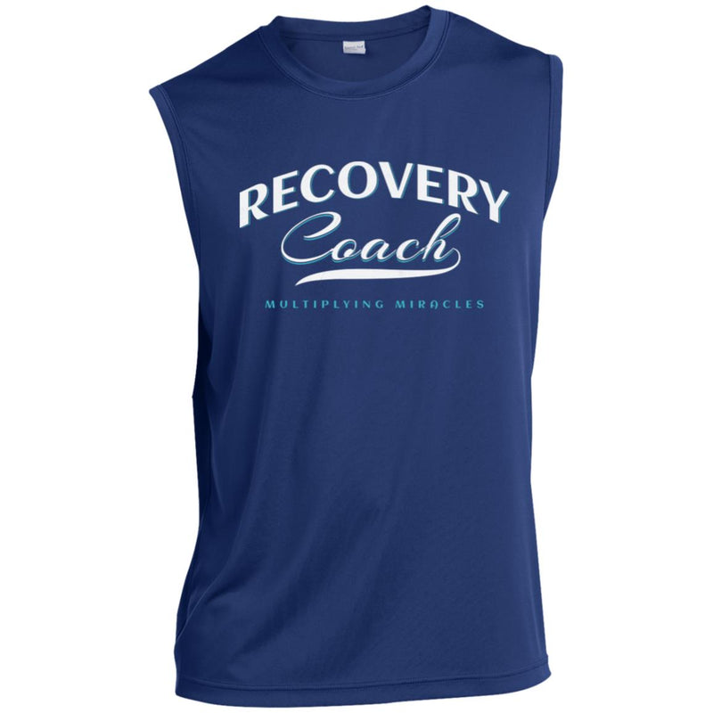 blue Mens Recovery Tank | Inspiring Sobriety |  Recovery Coach