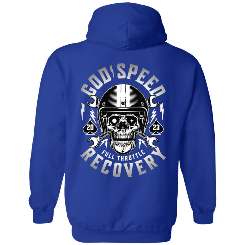 Custom Recovery Zip Hoodie  | Inspiring Sobriety |  God Speed - Full Throttle Recovery