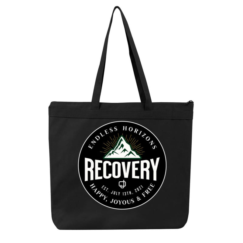 Custom Recovery Tote Bag | Inspiring Sobriety | Endless Horizons