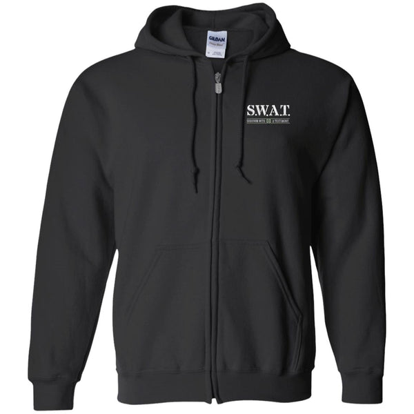 Recovery Zip Hoodie  | Inspiring Sobriety |  S.W.A.T. - Survivor With a Testimony