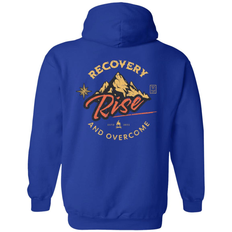 Custom Recovery Zip Hoodie | Inspiring Sobriety |  Recovery - Rise and Overcome