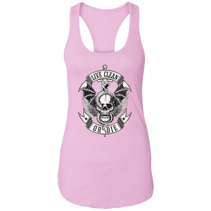 Womens Recovery Tank | Inspiring Sobriety |  Live Clean or Die