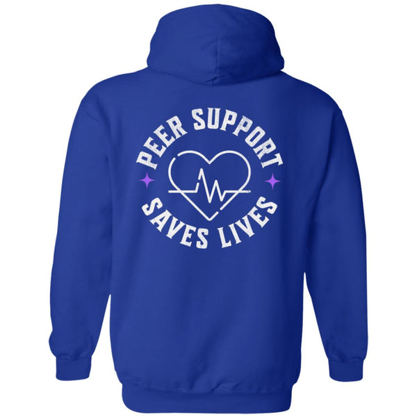 Recovery Zip Hoodie  | Inspiring Sobriety | Peer Support Saves Lives