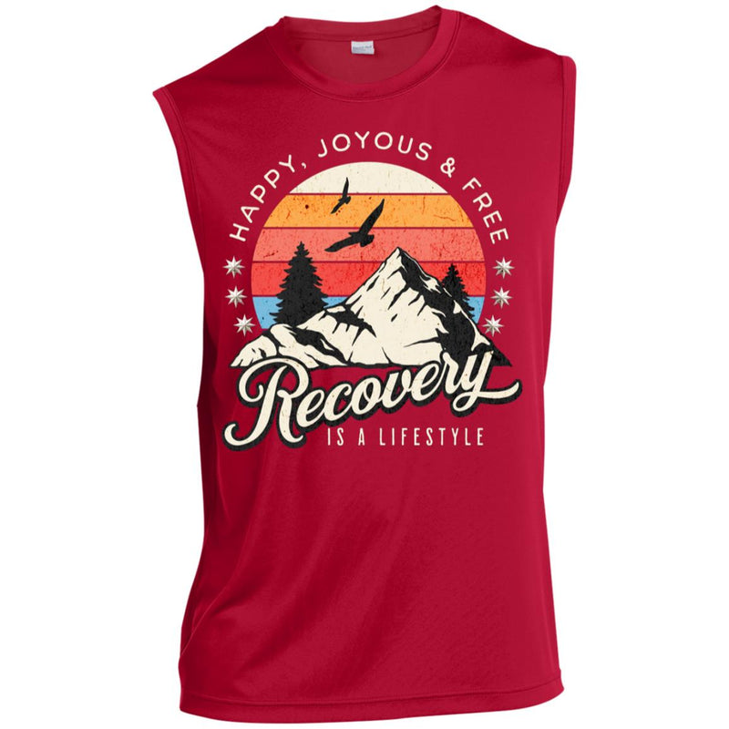 red Mens Recovery Tank | Inspiring Sobriety |  Recovery Is a Lifestyle