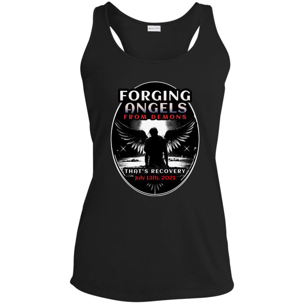 black Custom Womens Recovery Tank | Inspiring Sobriety |  Forging Angels From Demons