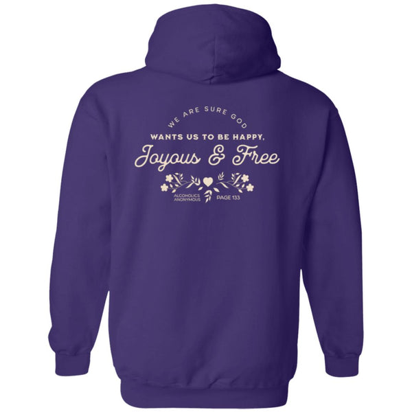 Recovery Zip Hoodie | Inspiring Sobriety |  Happy, Joyous & Free Page 133