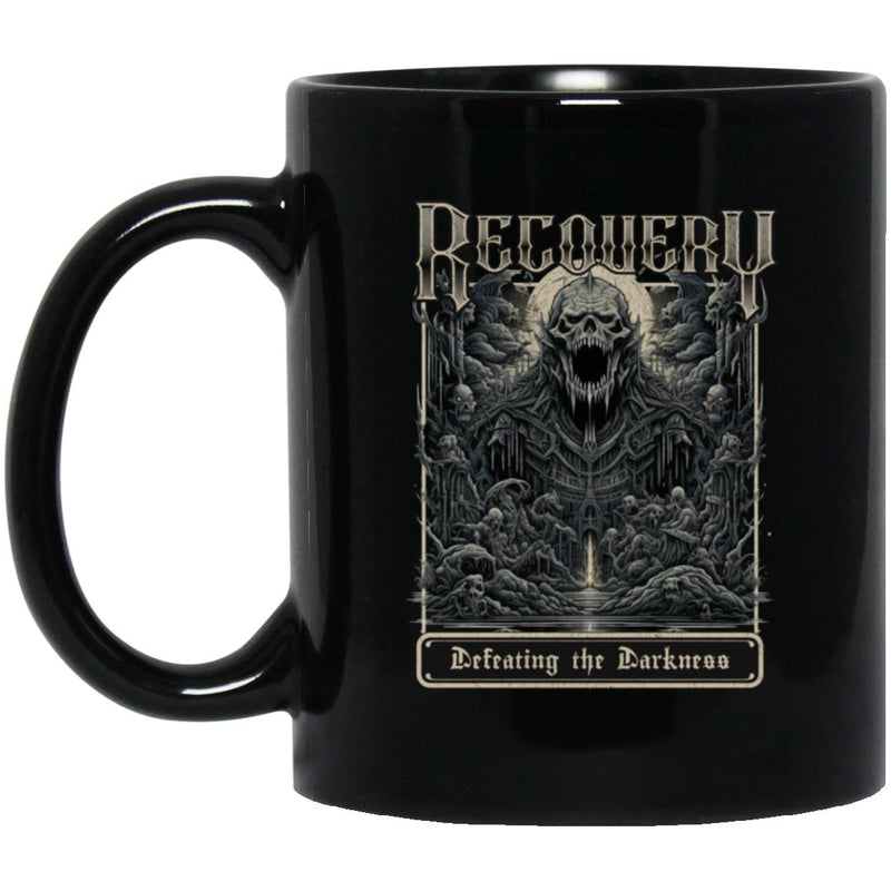Recovery Coffee Mug | Inspiring Sobriety |  Defeating The Darkness