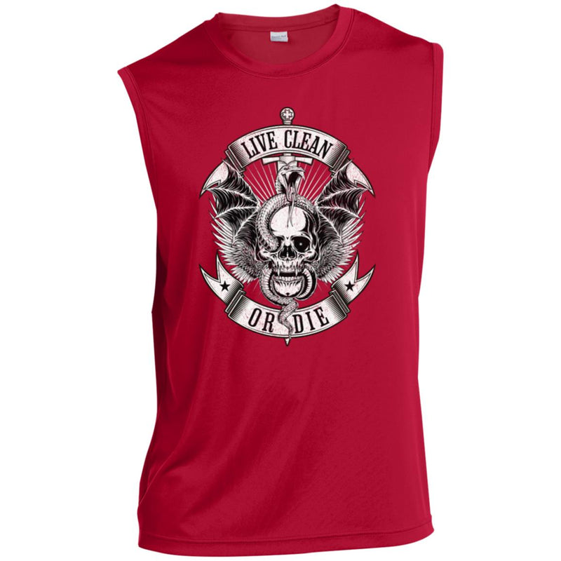 Mens Recovery Tank | Inspiring Sobriety |  Live Clean or Die