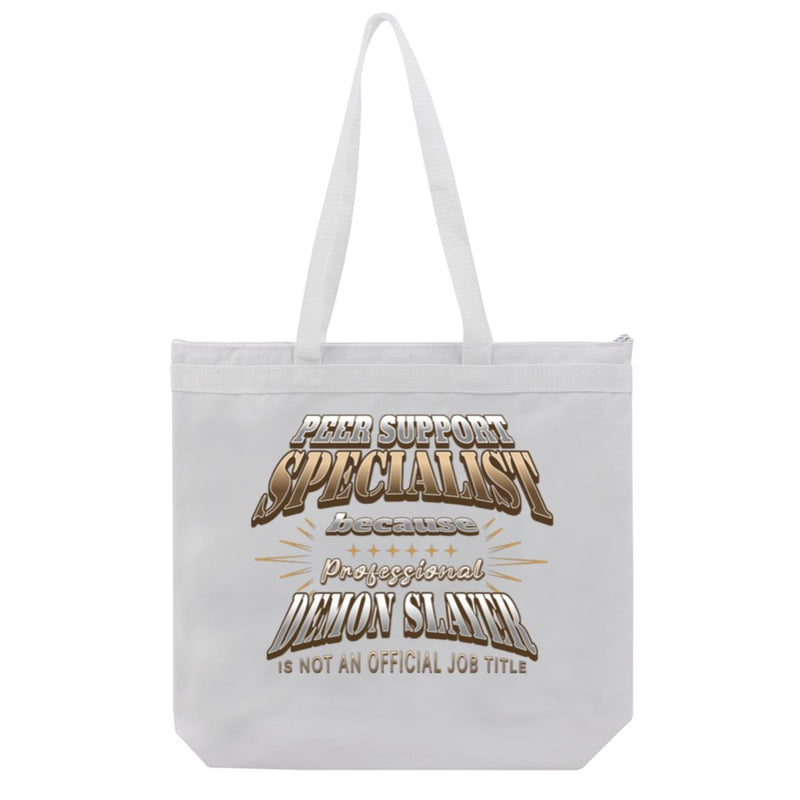 Recovery Tote Bag | Inspiring Sobriety | Peer Suppport Specialist (Demon Slayer)