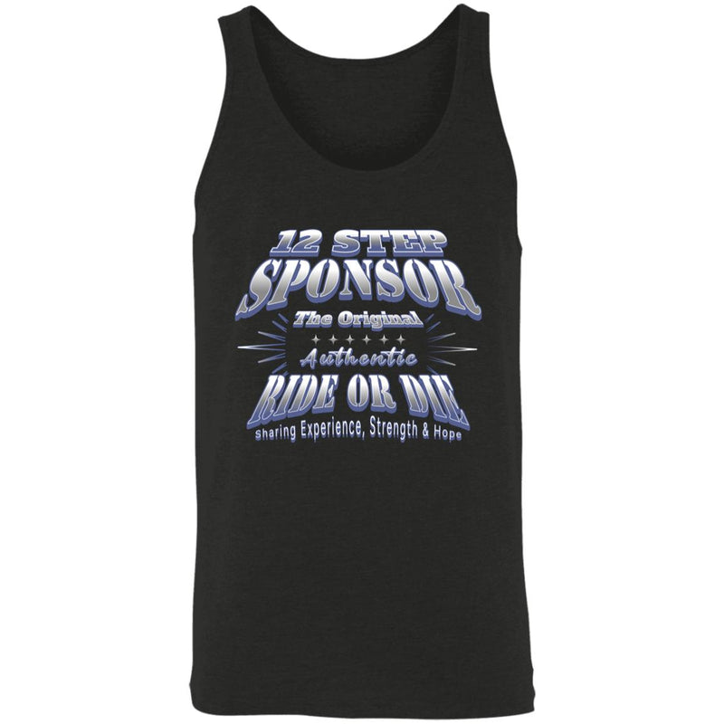 Recovery Unisex Tank | Inspiring Sobriety |  12 Step Sponsor (Ride or Die)