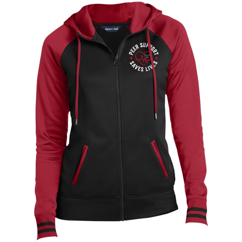 Custom Womens Recovery Sport-Wick® Full-Zip Hooded Jacket | Inspiring Sobriety |  Peer Support Saves Lives