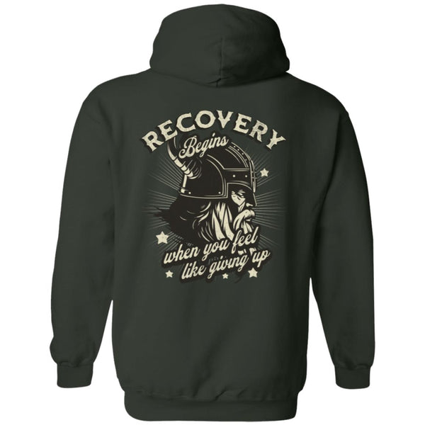 Recovery Zip Hoodie | Inspiring Sobriety | Recovery Begins