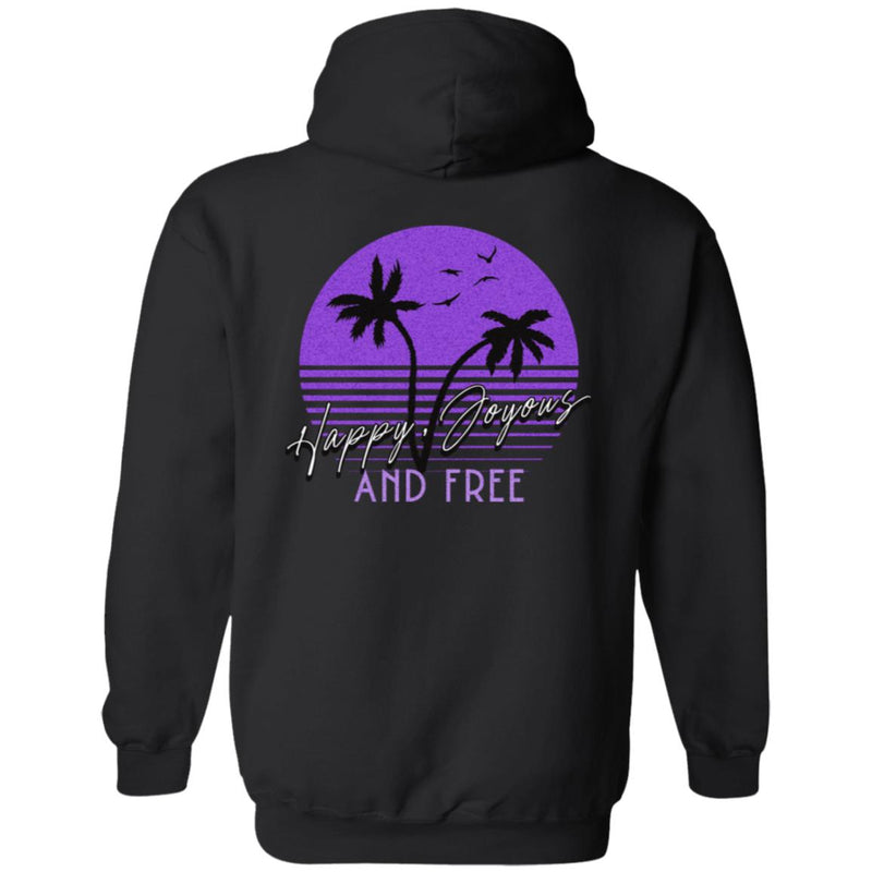 AA NA Recovery Zip Hoodie  | Inspiring Sobriety |  Happy, Joyous & Free Sunset