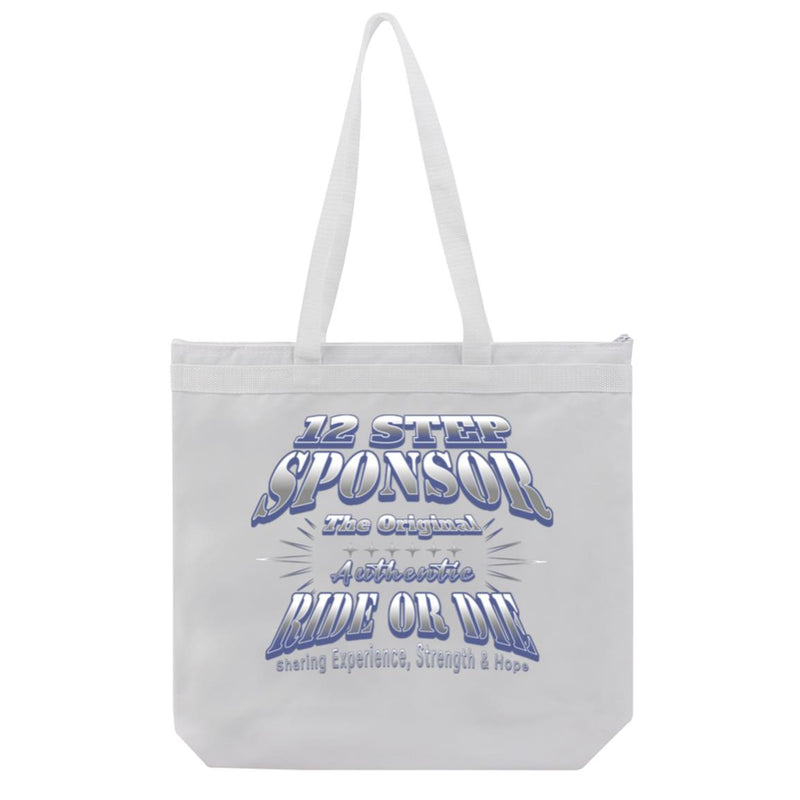 Recovery Tote Bag | Inspiring Sobriety |  12 Step Sponsor  - Authentic Ride or Die