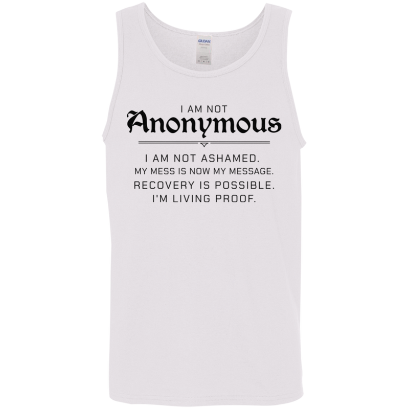 Recovery Unisex Tank | Inspiring Sobriety |  I Am Not Anonymous