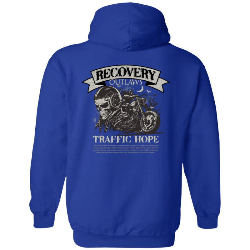 Recovery Zip Hoodie  | Inspiring Sobriety |  Recovery Outlaws Traffic Hope