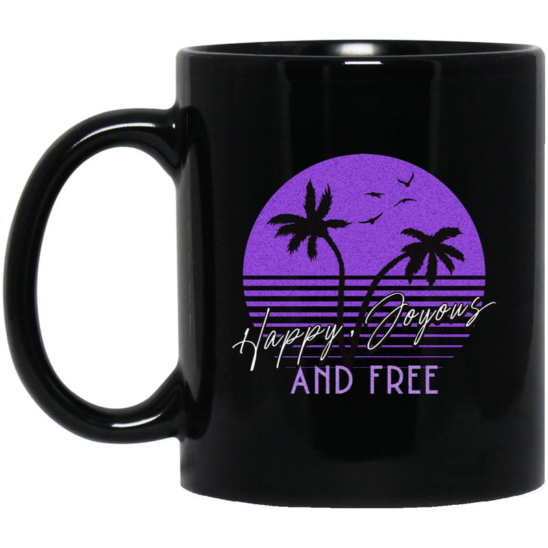 AA NA Recovery Coffee Mug | Inspiring Sobriety |  Happy, Joyous & Free Sunset
