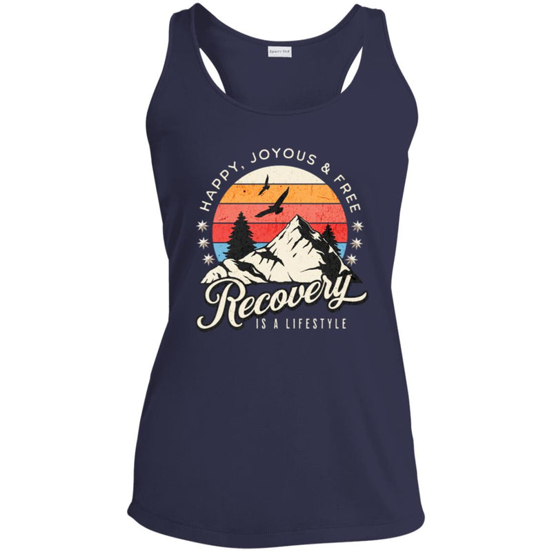 navy blue Womens Recovery Tank | Inspiring Sobriety |  Recovery Is a Lifestyle