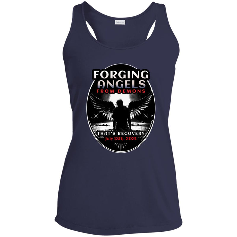 navy blue Custom Womens Recovery Tank | Inspiring Sobriety |  Forging Angels From Demons