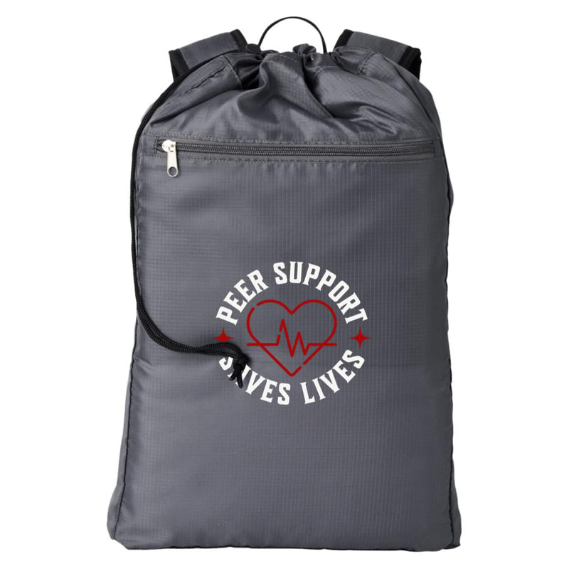 Recovery Cinch Backpack | Inspiring Sobriety | Peer Support Saves Lives