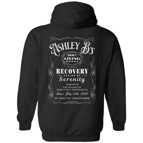 Custom Recovery Zip Hoodie  | Inspiring Sobriety |  (Custom Name) 100% Living Proof