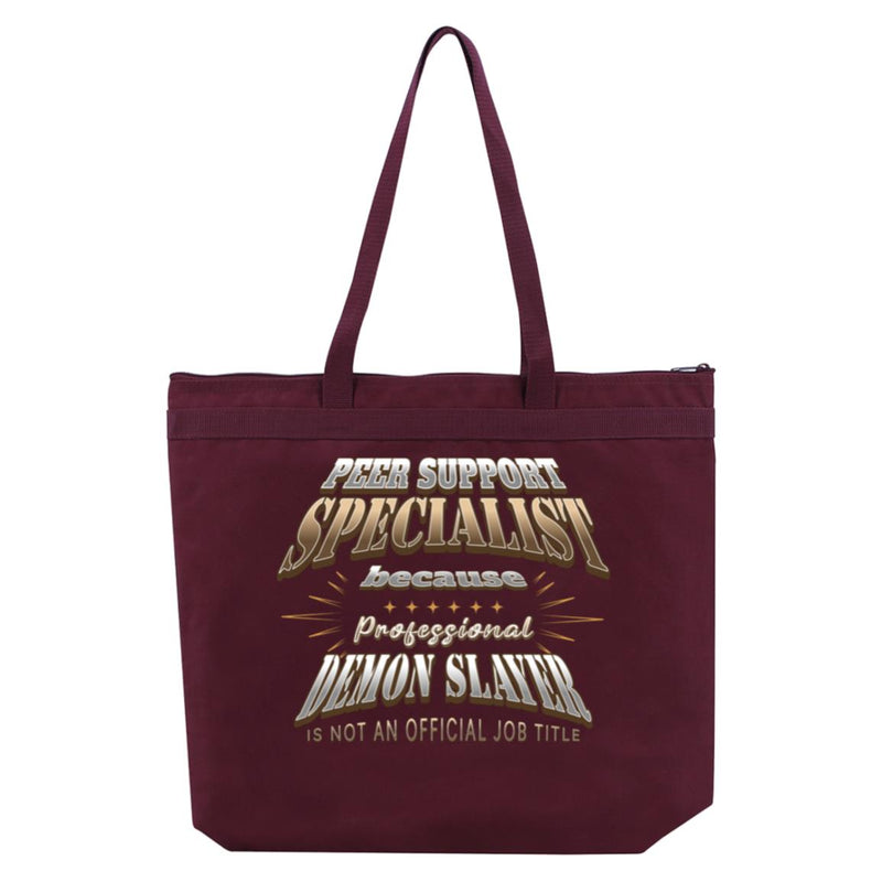 Recovery Tote Bag | Inspiring Sobriety | Peer Suppport Specialist (Demon Slayer)