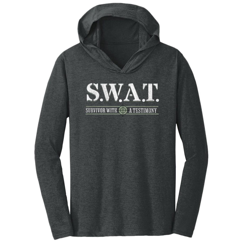 Recovery T-Shirt Hoodie | Inspiring Sobriety |  S.W,A.T. - Survivor With a Testimony