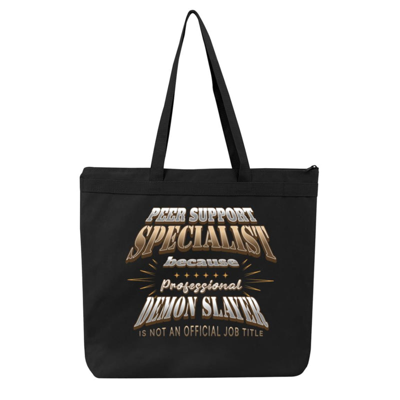 Recovery Tote Bag | Inspiring Sobriety | Peer Suppport Specialist (Demon Slayer)