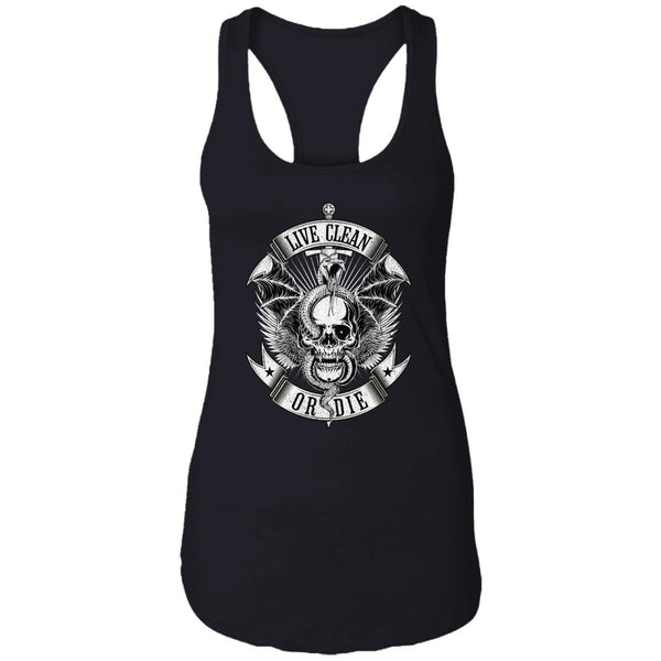 Womens Recovery Tank | Inspiring Sobriety |  Live Clean or Die