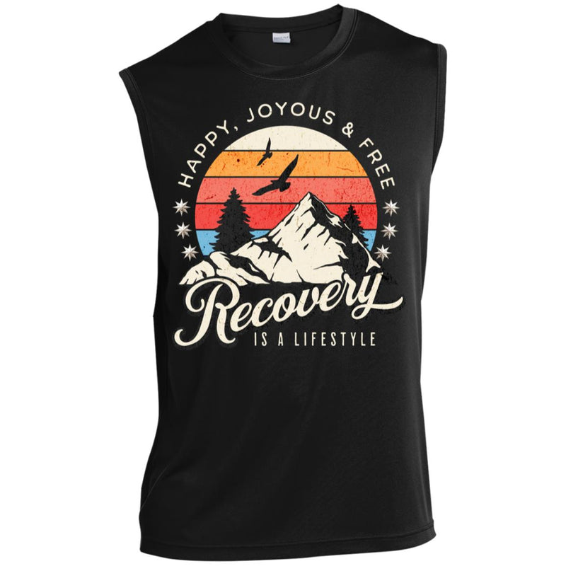 black Mens Recovery Tank | Inspiring Sobriety |  Recovery Is a Lifestyle