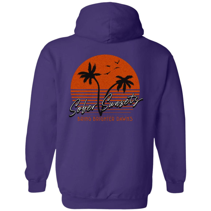 Recovery Zip Hoodie  | Inspiring Sobriety |   Sober Sunsets Bring Brighter Dawns