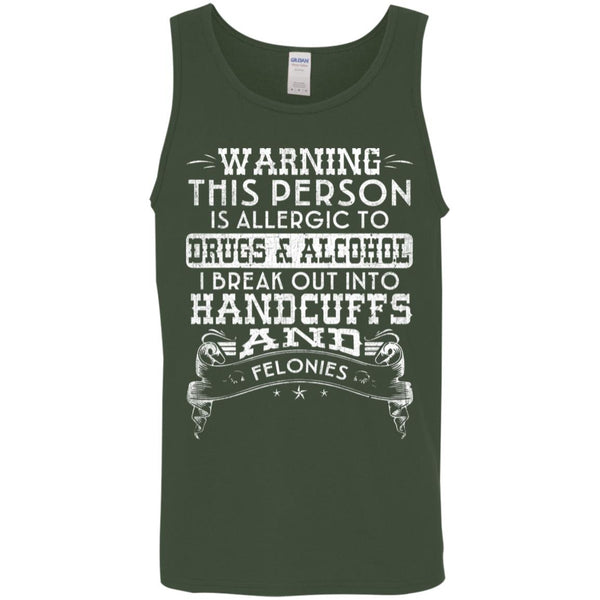 Recovery Unisex Tank | Inspiring Sobriety |  Handcuffs and Felonies